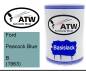 Preview: Ford, Peacock Blue, B (1963): 500ml Lackdose, von ATW Autoteile West.